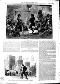 Original Old Antique Print 1848 Haunted Man Adelphi Theatre Wright Irelan 19th