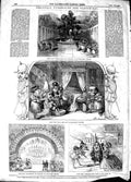 Original Old Antique Print 1848 Christmas Pantomimes Theatre Lyceum Victorian
