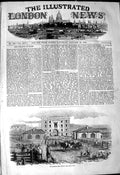 Original Old Antique Print 1849 Islington New Market Cows Animals Sheep Pigs