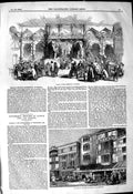 Old Antique Print 1849 Kroll Winter Exhibition Berlin London Whitechapel 19th