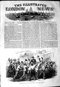 Original Old Antique Print 1849 President Louis Napoleon Boulevard Madeleine