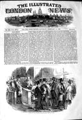 Original Old Antique Print 1849 House Commons Voting Parliament Men Victorian
