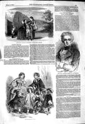Original Old Antique Print 1849 Adelphi Theatre Perronet Thompson Paris 19th