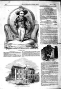 Original Old Antique Print 1849 Friesland Dwarf Dispensary Brighton Wigmore 19th