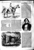 Original Old Antique Print 1849 Molesworth Sadler'S Theatre Fanny Grey Horse