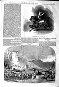 Old Antique Print 1849 Royal Italian Opera Hernandez Astley Amphitheatre 19th