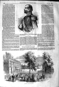 Original Old Antique Print 1849 William King Holland Royal Palace Hague River