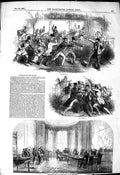 Original Old Antique Print 1849 Queen England Outrage Prisoners Home Office