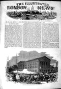Original Old Antique Print 1849 Riot Astor Place Opera House New York Victorian