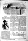 Original Old Antique Print 1849 Coal Mine Fire Astley Manchester Bernal 19th