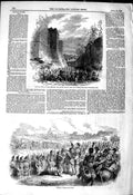 Original Old Antique Print 1849 Walls Rome Square Towers General Oudin Victorian