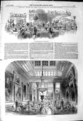 Original Old Antique Print 1849 Marquis Westminster Grosvenor Gallery Art 19th