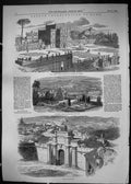Old 1849 Villa Pamfili Doria Corsini Ferroni Porta San Pancrazia Paol Victorian