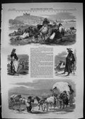 Old 1849 Hungary Presburg Shepherds Water-Carrier Convoy Wine Platten Victorian