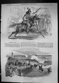 Old 1849 Garibaldi Lancer Carrying Dispatch Roman Battery Monte Testac Victorian