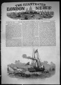 Old 1849 Royal Visit Ireland Embarkation Ship Yacht Osborne Isle Wigh Victorian
