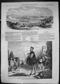 Old 1849 Cork Harbour Ireland Malvolio Sun Twelfth Night Theatre Scen Victorian