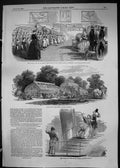 Old 1849 Majesty Queen Royal Family Botanic Gardens Glasnevin School Victorian