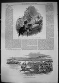 Old 1849 Queen Prince Albert Phoenix Park Dublin Royal Artillery Revi Victorian