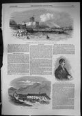 Old 1849 Carrickfergus Castle Royal Ships Belfast Queen Invercauld Wr Victorian