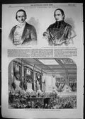Old 1849 Peace Congress Paris Victor Hugo Marie-Dominique Salle Cecile Victorian