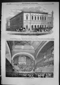 Old 1849 Liverpool Musical Festival Philharmonic Concert Hall Interio Victorian