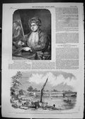 Old 1849 Woollett Engraver Loop-Line Railway Barnes Smallbery Green T Victorian
