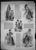 Old 1849 Scotland Woman Girl Saltmarket Glasgow Iona Herd Boys Peasan Victorian