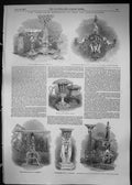 Old 1849 Birmingham Silver Plate Chandelier Brass Table Winfield Cope Victorian