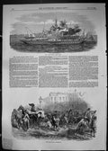 Old 1849 Sayed Pacha Steam Yacht Ship Horse Market Smithfield Sale An Victorian