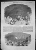 Old 1849 Polar Regions Ice Ships Icebergs Aurora Borealis Whale Sea-L Victorian