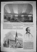 Old 1849 Aurora Borealis Daedalus Atlantic Meanwood Church Leeds Abbott L 19th
