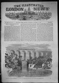 Antique Print 1849 Train Railway Dublin Cork Ireland Monard Viaduct River Tr