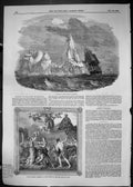 Old 1849 Icebergs Ships Labrador Tapestry Louis Napoleon Army Navy Cl Victorian