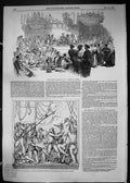 Old 1849 Masonic Banquet Napier Simla Bronze Relievo Nelson Monument Victorian