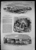 Old Antique Print 1849 Ireland View Kilrush Scalpeen Tullig Poor-Law House 19th