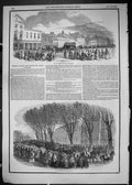 Antique Old Print 1849 Funeral Majesty Queen Dowager Procession Eton Uxbridge