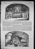 Old 1849 Scene Extravaganza Island Jewels Lyceum Theatre Haymarket Ni Victorian