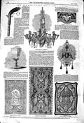 Old Antique Print 1850 French Pistol Chandeliers Brooch Gruel Laurent Art 19th