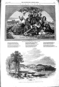 Old Antique Print 1850 Captive Jews Waters Aylon Torquay England Fine Art 19th