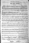 Original Old Antique Print 1850 Sheet Music Ballad Last Appeal Guylott Gordon