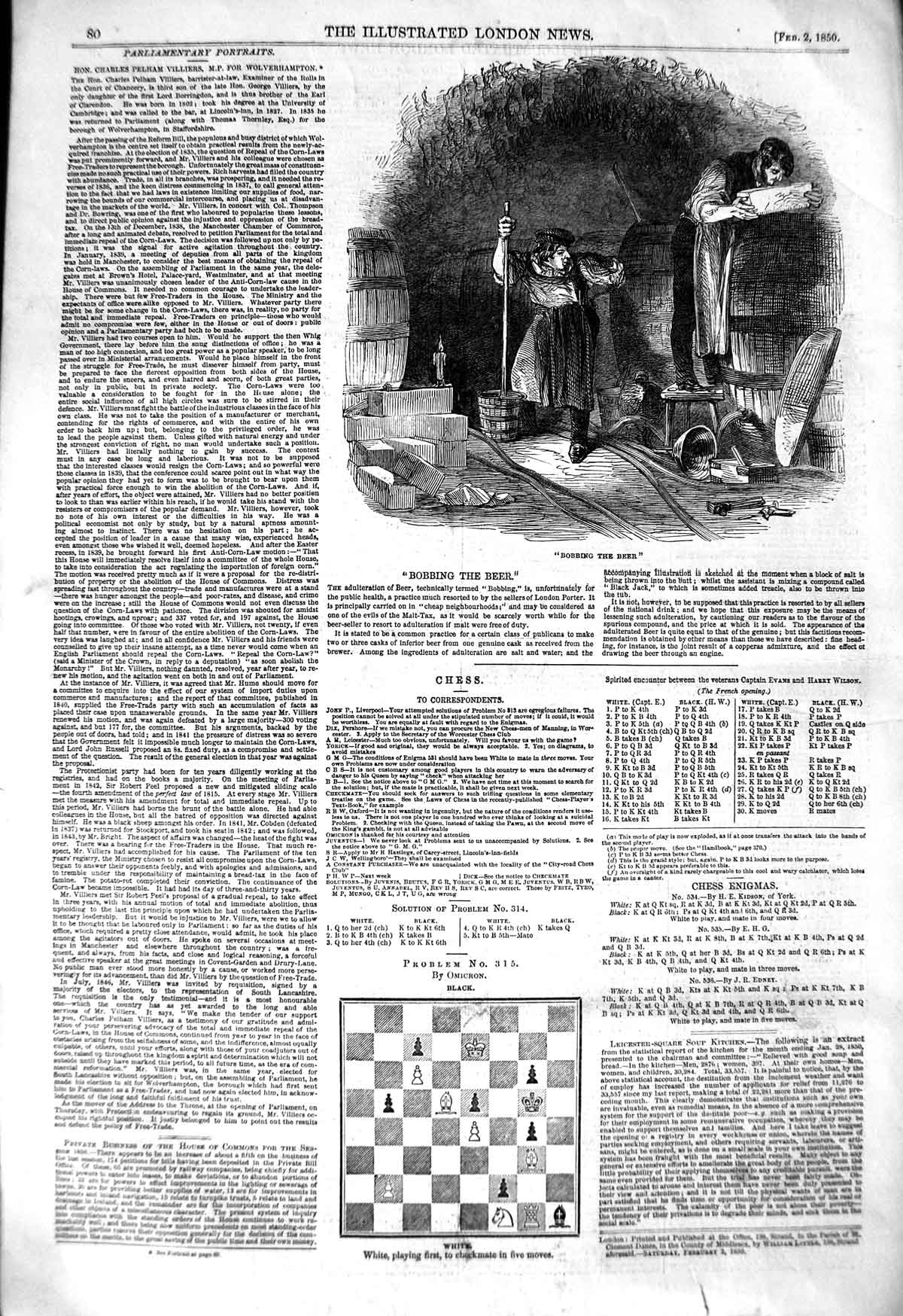 Original Old Antique Print 1850 Bobbing The Beer Barrels London Porter 19th