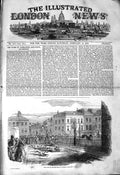 Original Old Antique Print 1850 Stag Hunting Street Scene Camden Town Sport