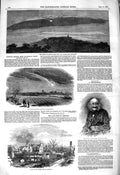 Original Old Antique Print 1850 Meteor Hampstead Fire Ashwell James Victorian
