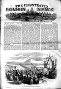 Original Old Antique Print 1850 Scene Landing Lord Gough Southampton Ship 19th