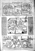 Original Old Antique Print 1850 Nimroud Sculpture British Museum Arab Camel