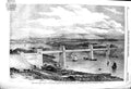 Old Antique Print 1850 Britannia Tubular Bridge Menai Straits Stephenson 19th