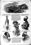 Old Antique Print 1850 Cape Good Hope Cape Waggon Kaffir Fingoe Amakosa 19th