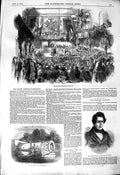 Old Antique Print 1850 Cardiff Athenaeum Eisteddfod Maule Gun Beejapore 19th