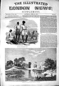 Original Old Antique Print 1850 Husyn-Abdal Punjab Native Troops Air-Gun Shaw